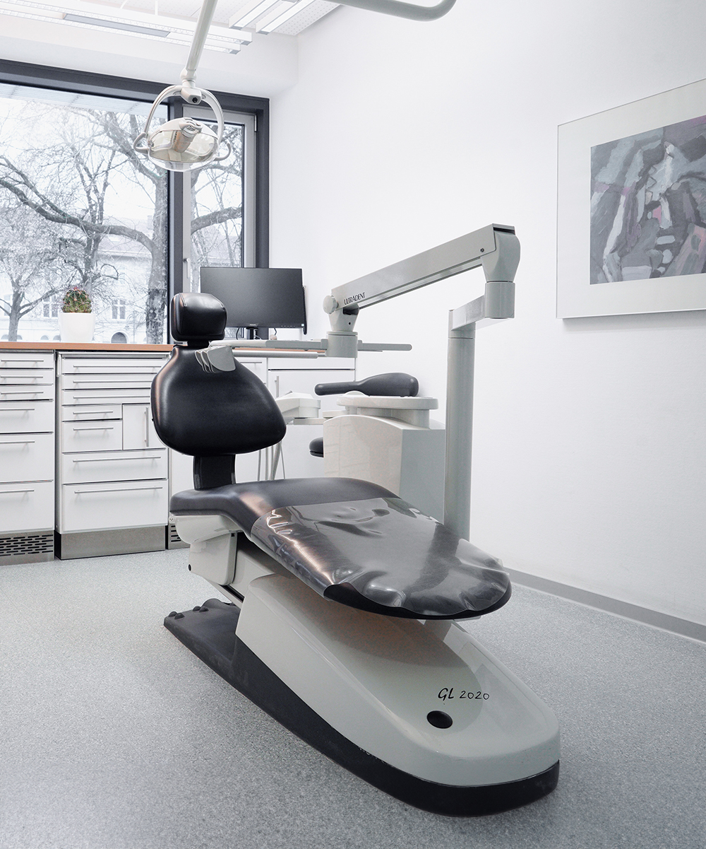 Behandlungszimmer der Praxis Dr. Bacher und Dr. Böhm